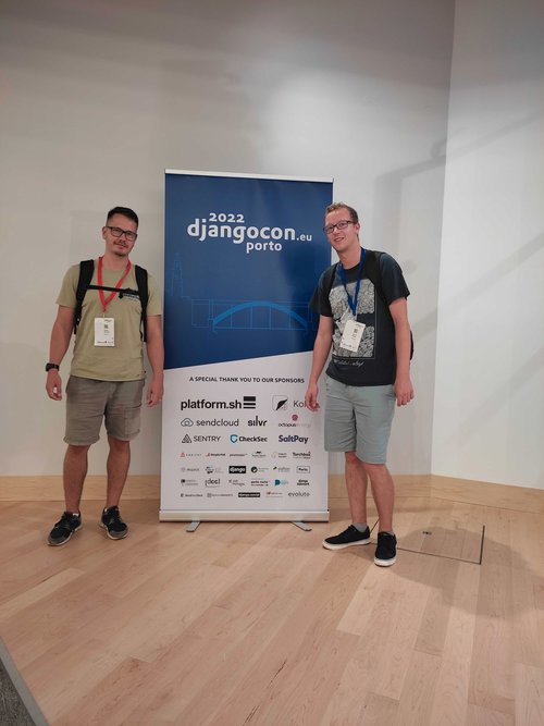 David and Marek at DjangoCon 2022